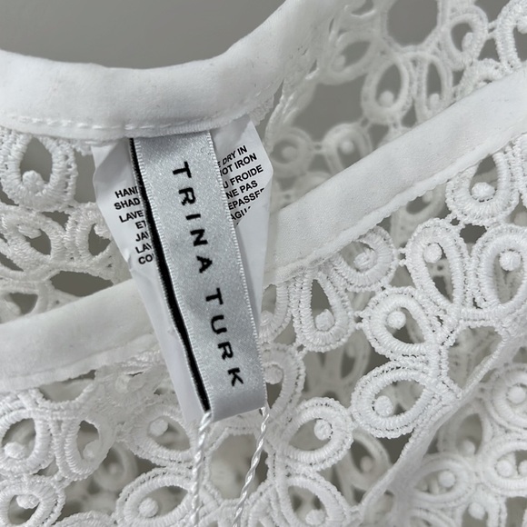 TRINA TURK
Chateau Floral Mesh Cover-Up Pants in Vanilla - Picture 9 of 10